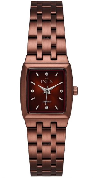 Inex Sapphire 4 Diamonds Brown Petite 20mm