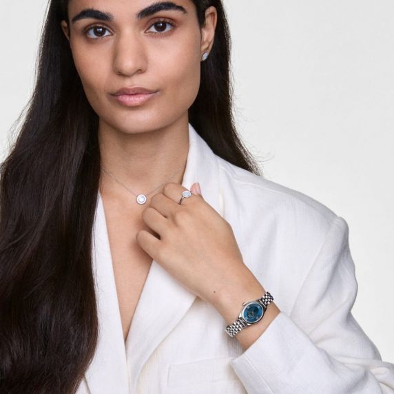 Daniel Wellington Oval Ophelia Mini Arctic Silver DW00100807