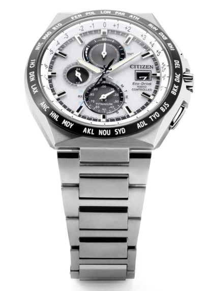 Citizen Super Titanium Eco-Drive radio-styret kronograf | Verdenstid og safirkrystal | AT8238-84A