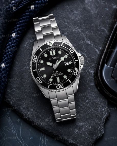 Citizen solcelledrevet dykkerur til mænd i stål med safirglas 40mm