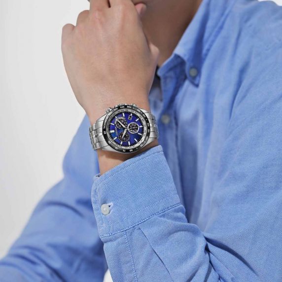Citizen Eco-Drive Global Radio Controlled Unite with Blue CB5874-81L 
