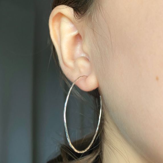 Enamel Simple Hoops