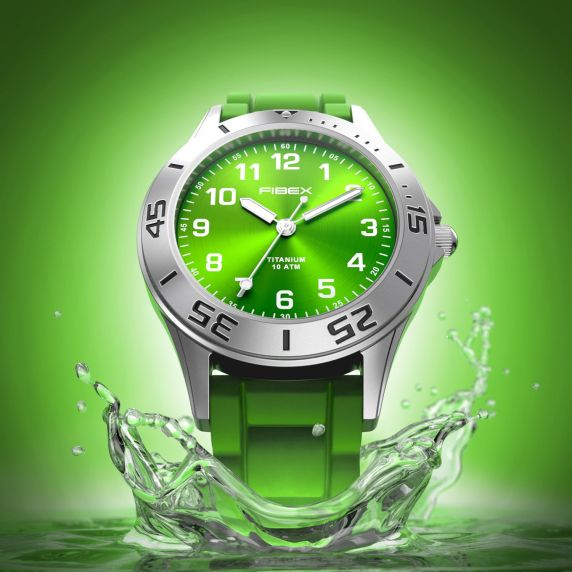 Undgå bekymring om allergi køb et titanium armbåndsur - Fibex Titanium 100M FIBEXTIA06