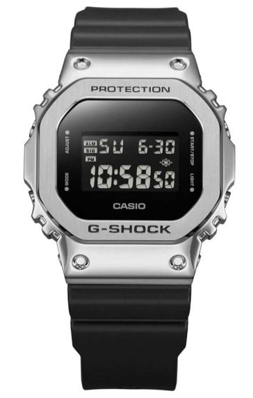 Metalramme G-SHOCK digitalur med inverteret display | GM-5600U-1ER