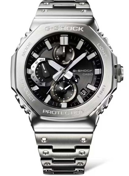 G-Shock full metal stålur med ottekantet kronograf og Bluetooth | GM-B2100D-1AER