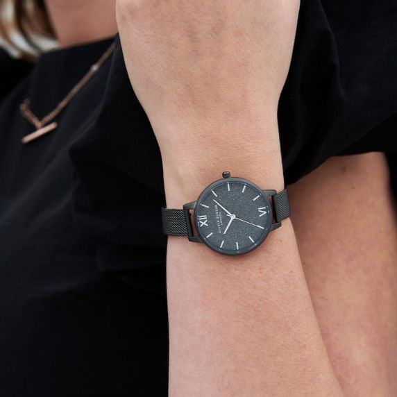 Olivia Burton Glitter Dial Gunmetal OB16GD49